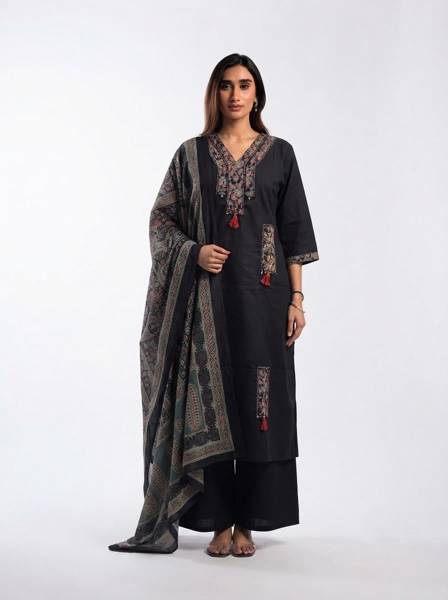 Pure Cotton Dupatta Set