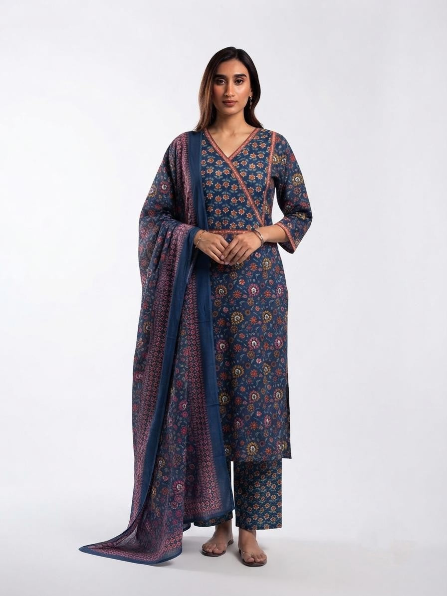 Pure Cotton Dupatta Set