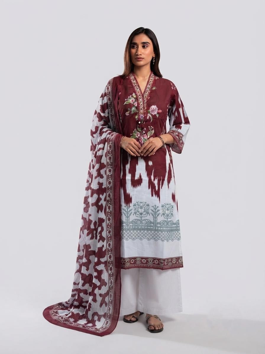 Pure Cotton Dupatta Set