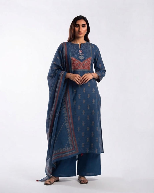 Pure Cotton Dupatta Set CS0373
