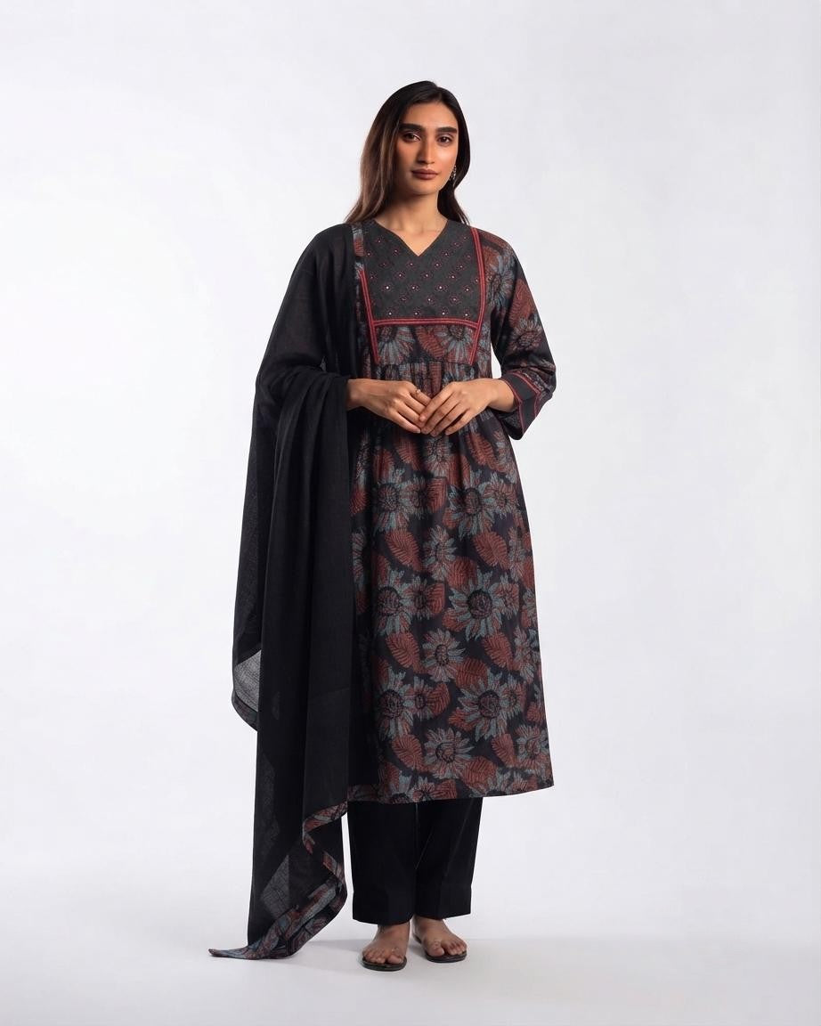 Pure Cotton Dupatta Set CS0372