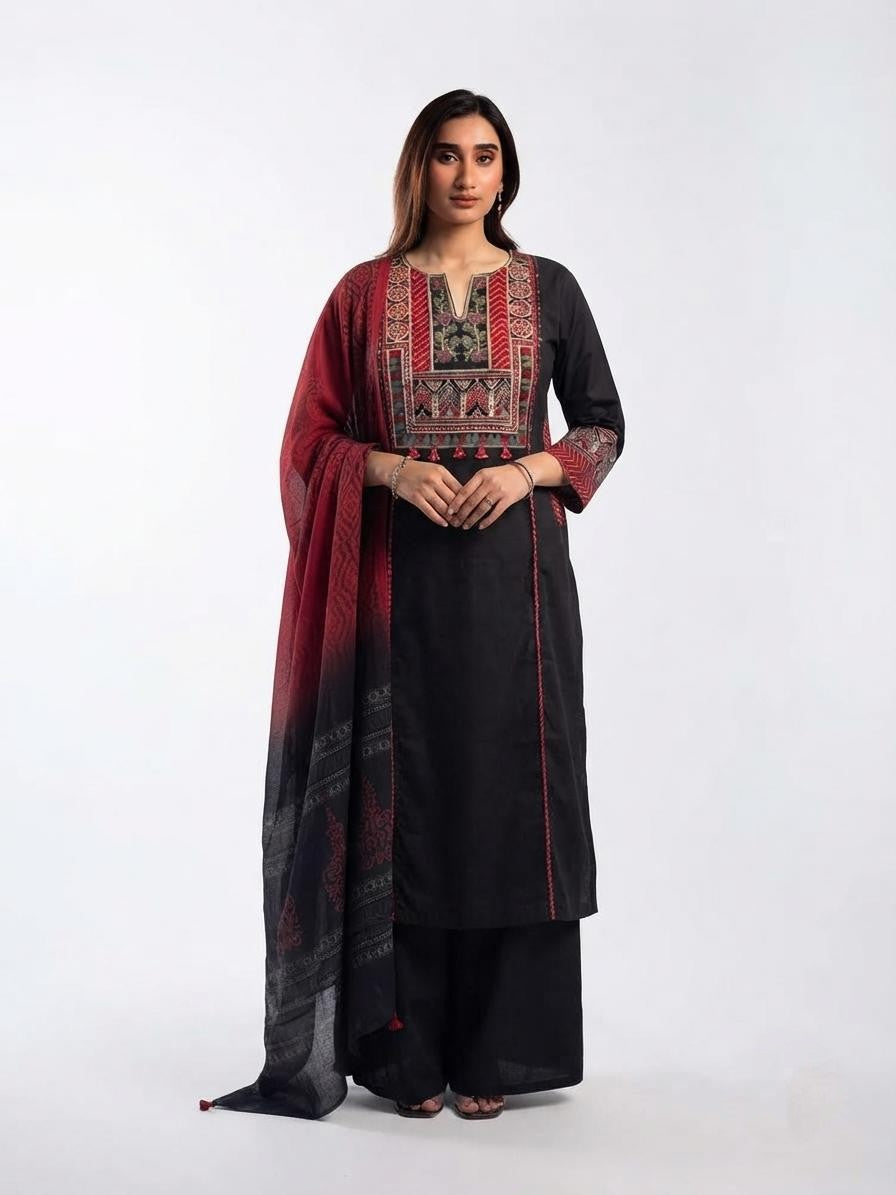 Pure Cotton Dupatta Set CS0366