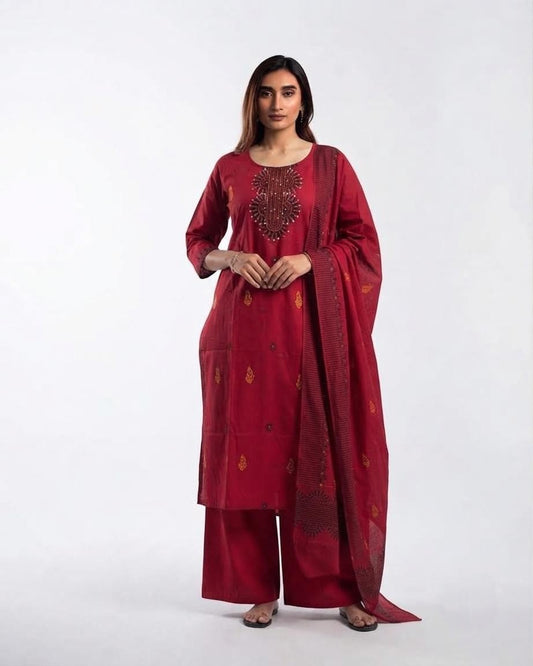 Pure Cotton Dupatta Set CS0365