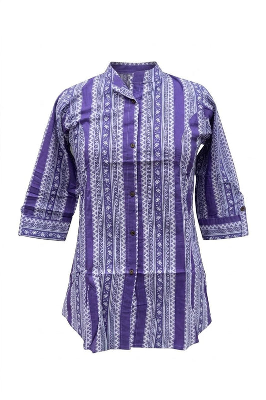 Printed Short Top In Cotton