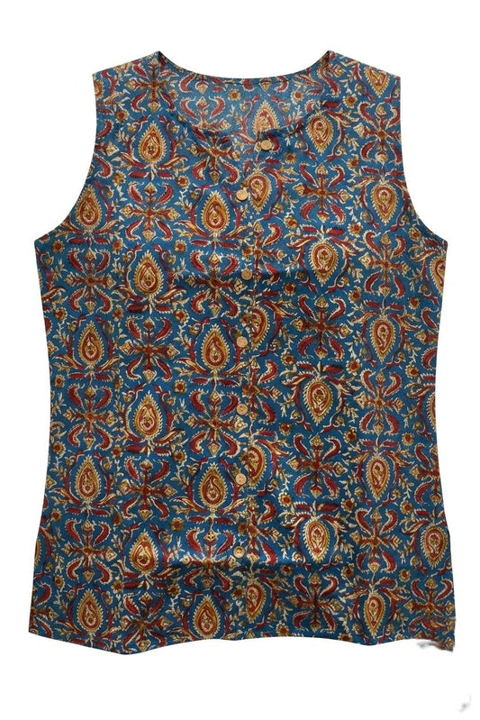 Printed Short Top In Cotton