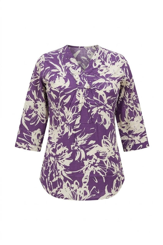 Printed Short Top In Cotton