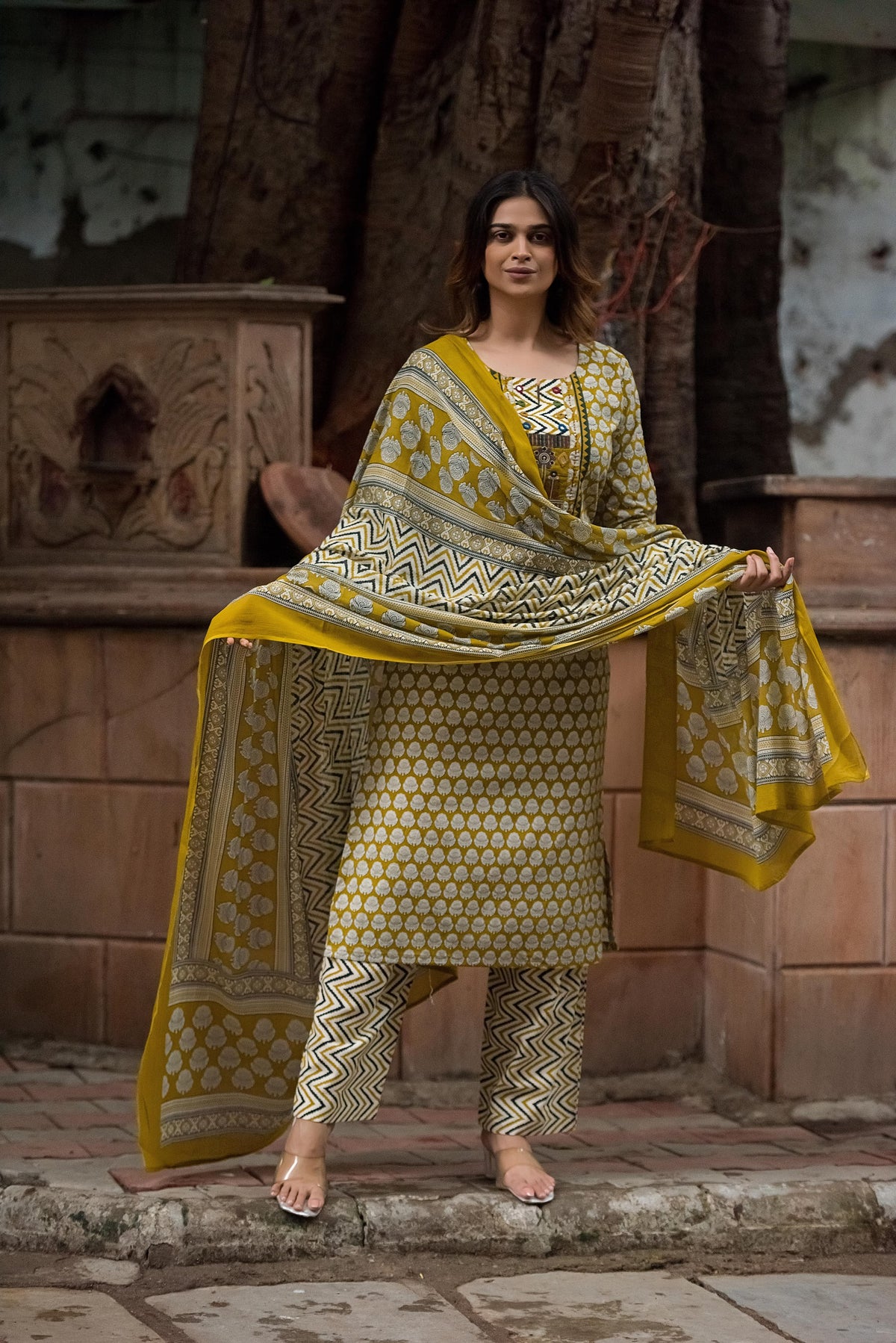 Pure Cotton Dupatta Set CS0380