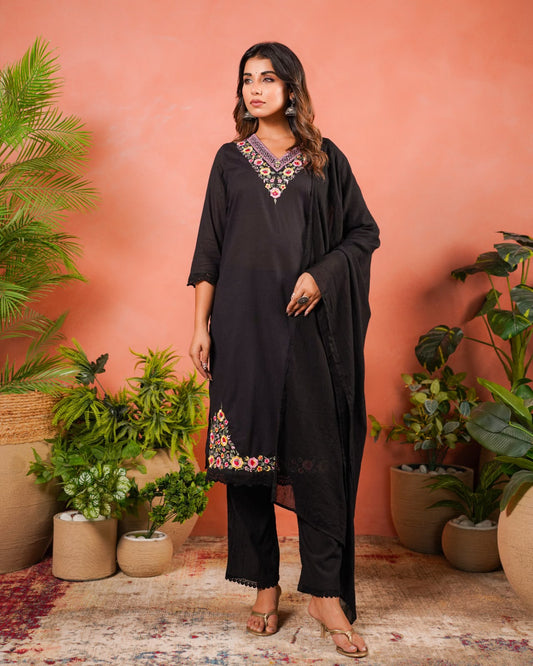 Pure Cotton Dobby With Inner Dupatta Set CS0378