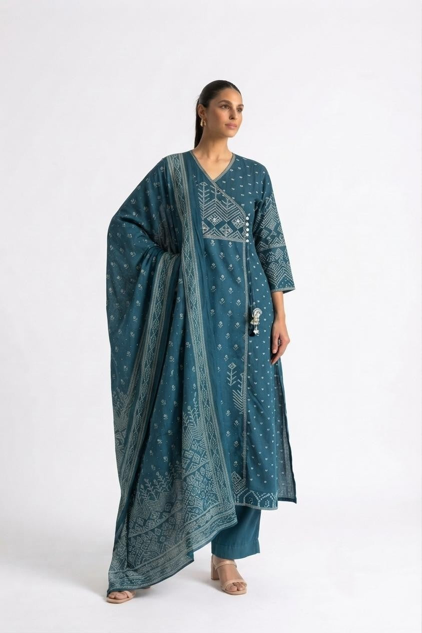 Pure Cotton Dupatta Set CS0384