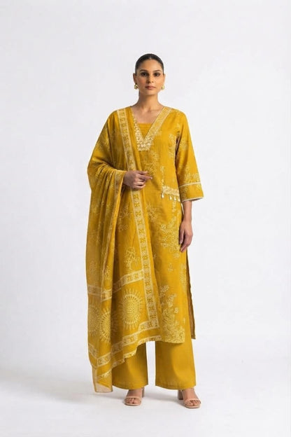 Pure Cotton Dupatta Set