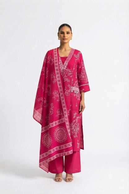 Pure Cotton Dupatta Set