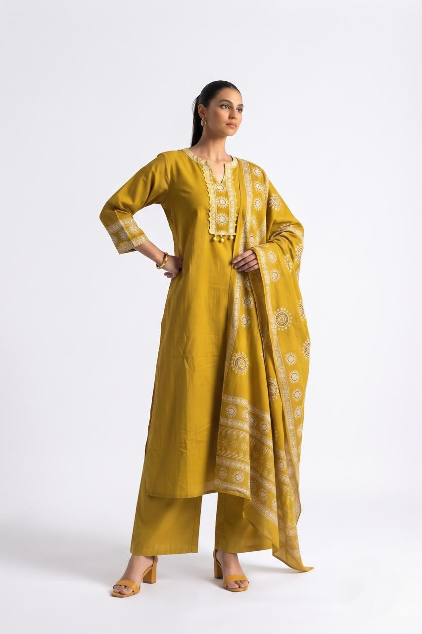 Pure Cotton Dupatta Set CS0388