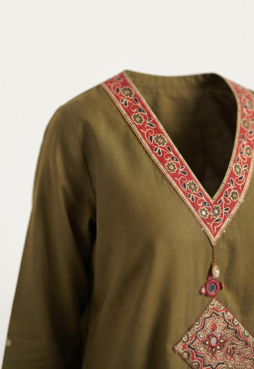Pure Cotton Dupatta Set CS0389