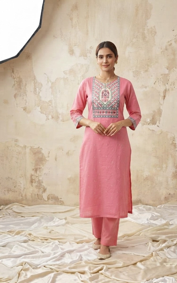 Pure Cotton Dupatta Set