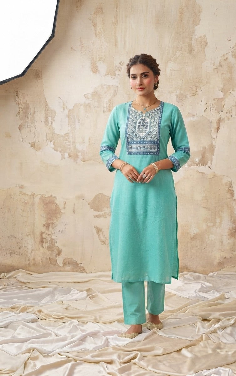 Pure Cotton Dupatta Set