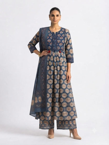 Pure Cotton Dupatta Set CS0393