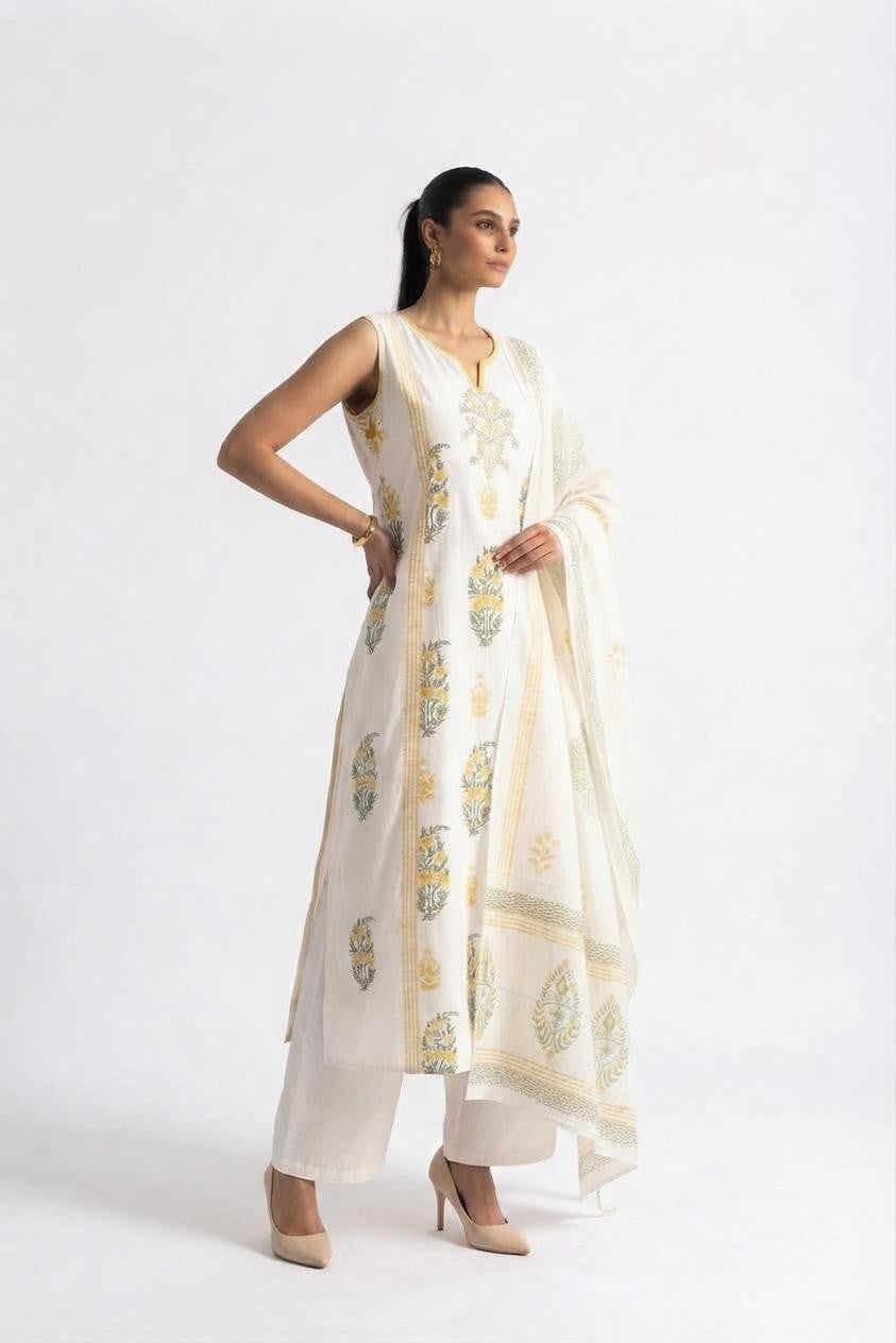 Pure Cotton Dupatta Set CS0395