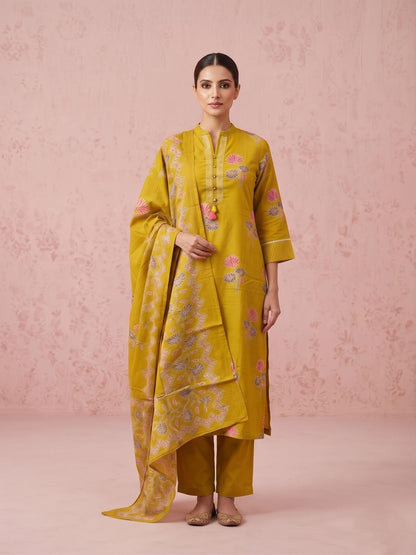 Pure Cotton Dupatta Set CS0398