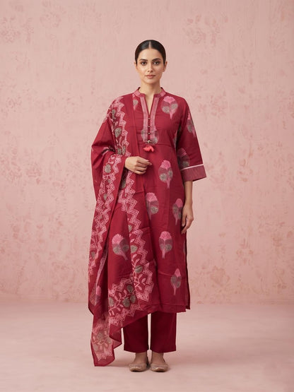 Pure Cotton Dupatta Set CS0398