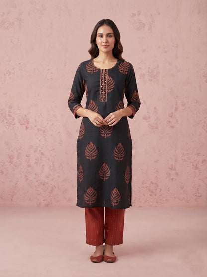 Pure Cotton Dupatta Set In Plus Size CS0399