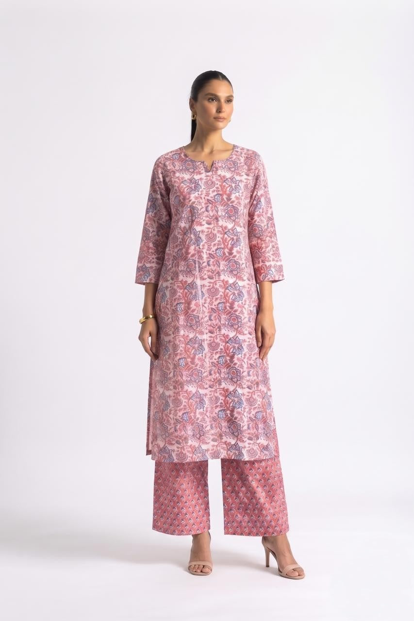 Printed Cotton Dupatta Set  CS0402