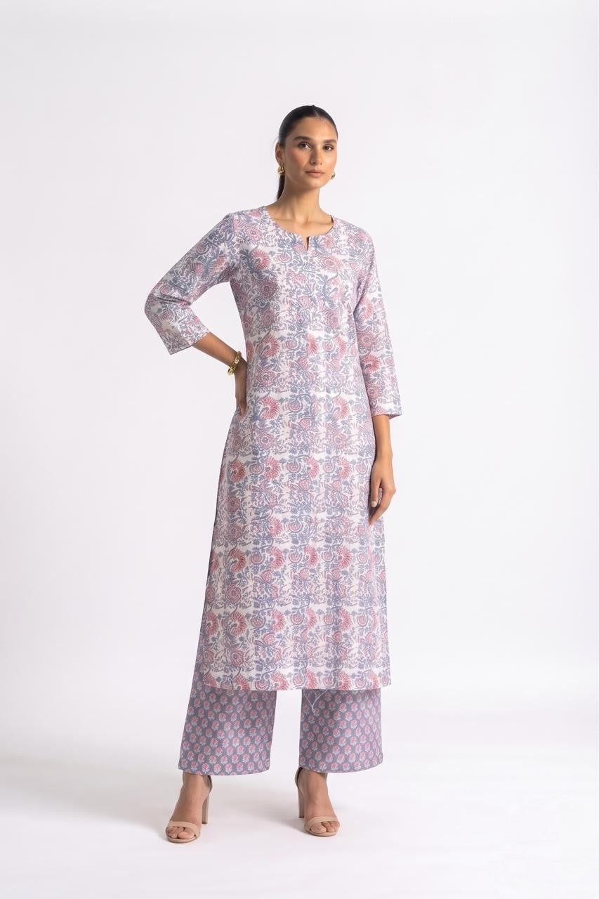 Printed Cotton Dupatta Set  CS0402