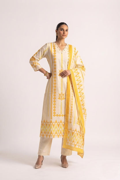 Printed Cotton Dupatta Set CS0407