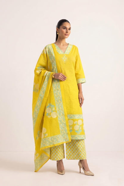 Pure Cotton Dupatta Set CS0409