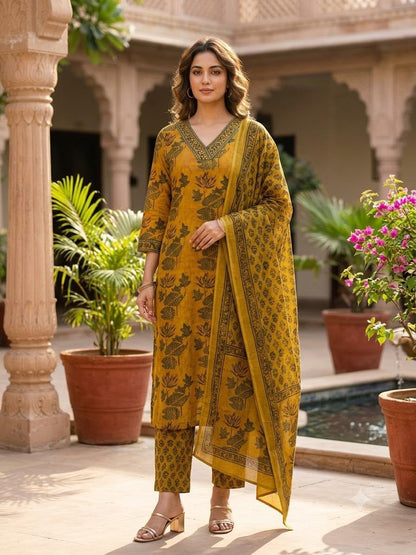 Pure Cotton Dupatta Set COS416