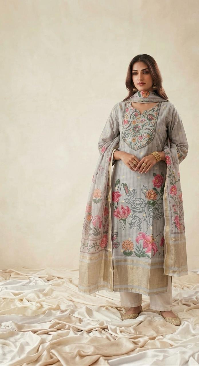 Pure Kota Doriya Dupatta Set KD071