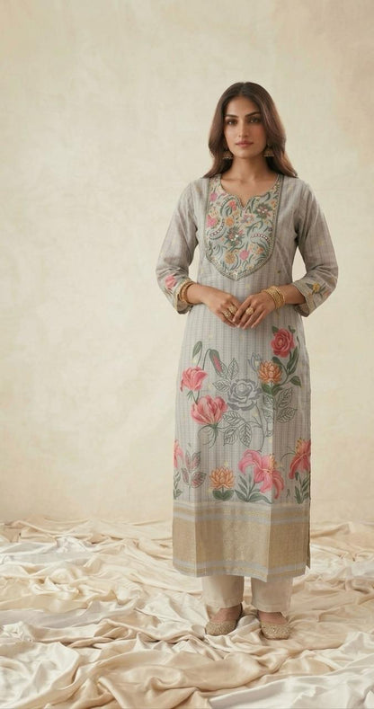 Pure Kota Doriya Dupatta Set KD071