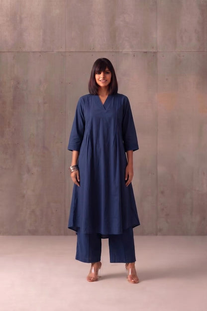 A Line Pant Sets In Cotton Fabric PS019
