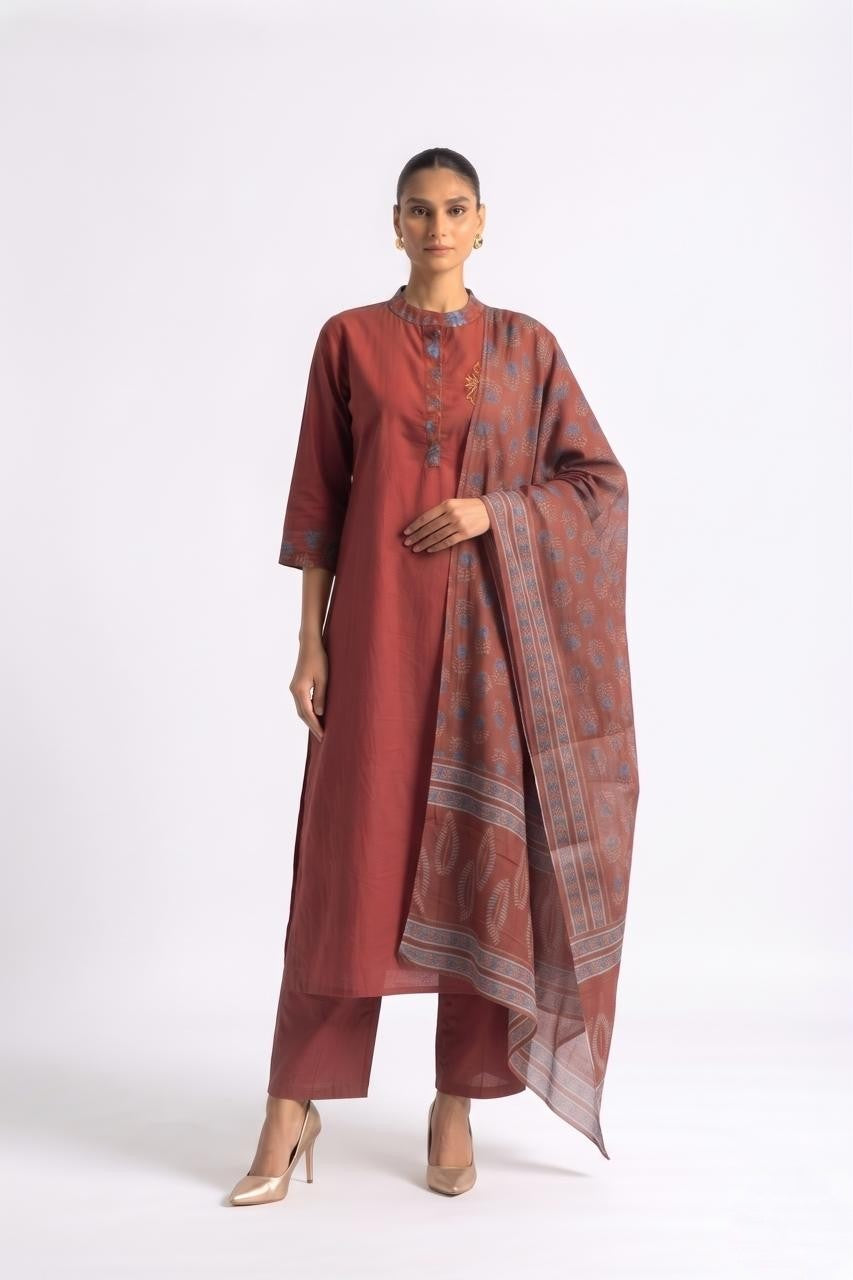 Pure Cotton Dupatta Set COS421
