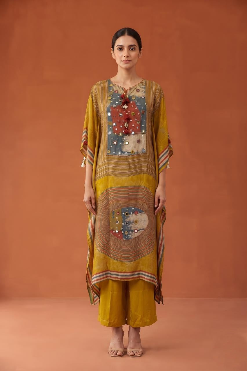 Pure Muslin Kaftan Set MK0040