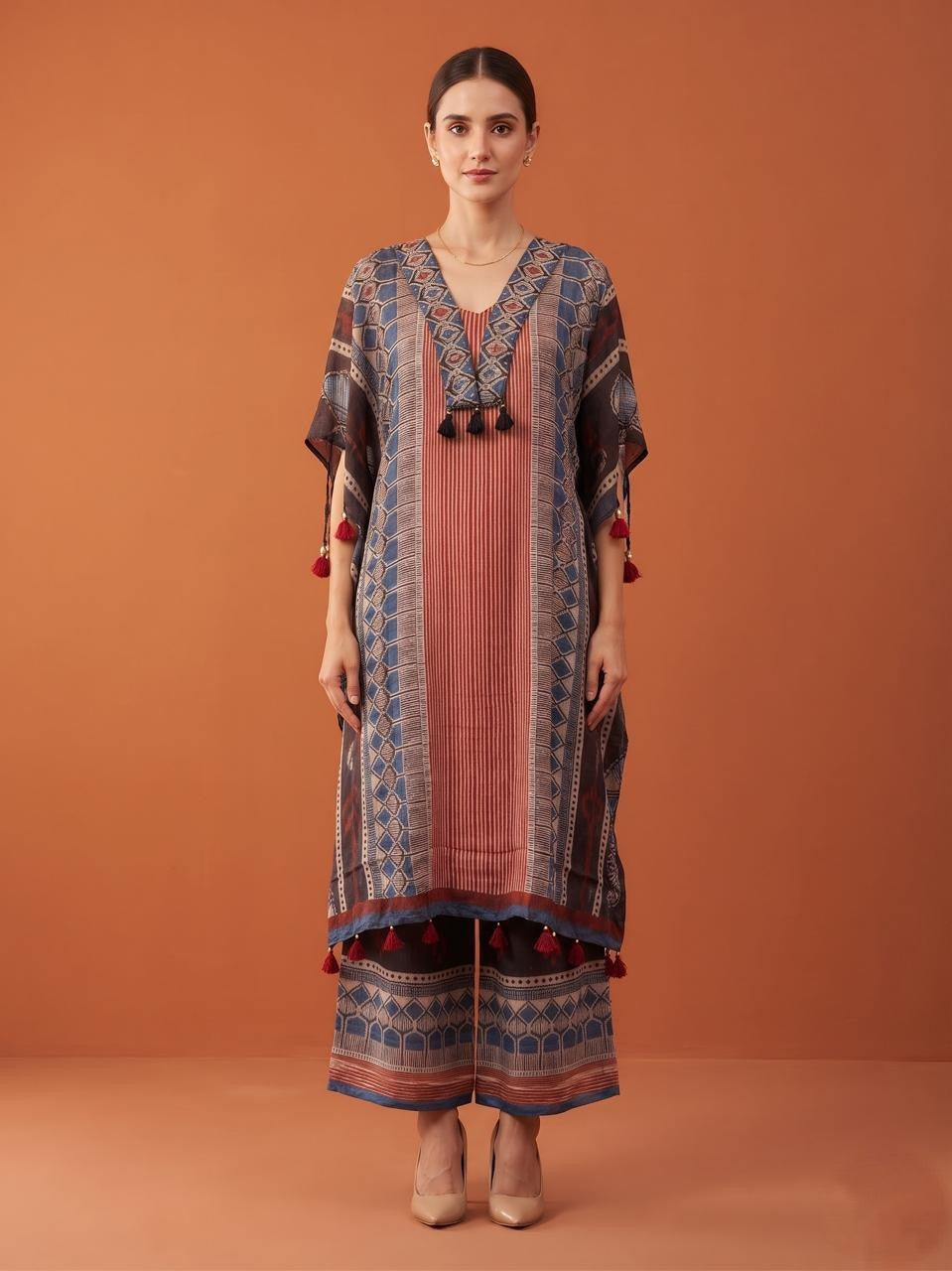Pure Muslin Kaftan Set MK0042
