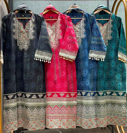 Pure cotton dupatta set CS0308