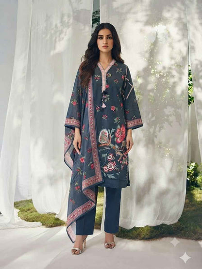 Premium Lilan  Dupatta Set