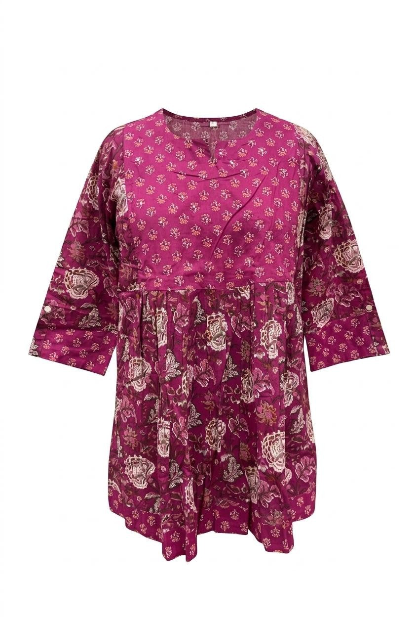 Printed Short Top In Cotton