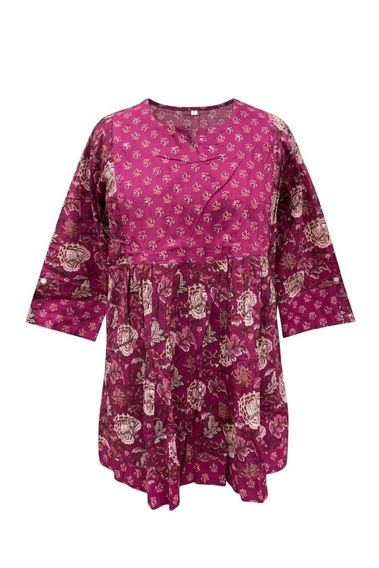 Printed Short Top In Cotton