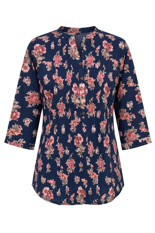 Printed Short Top In Cotton