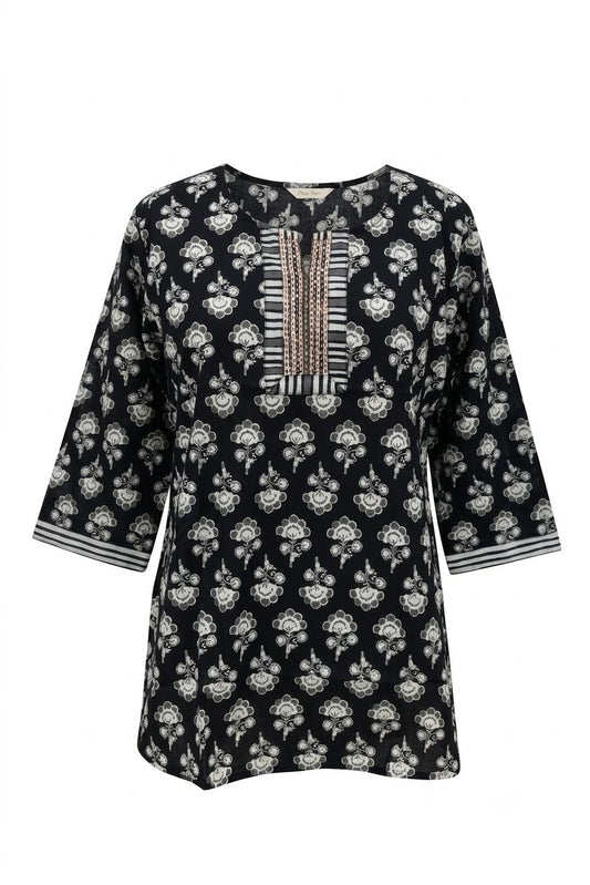 Printed Short Top In Cotton