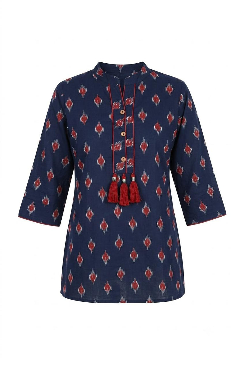 Printed Short Top In Cotton
