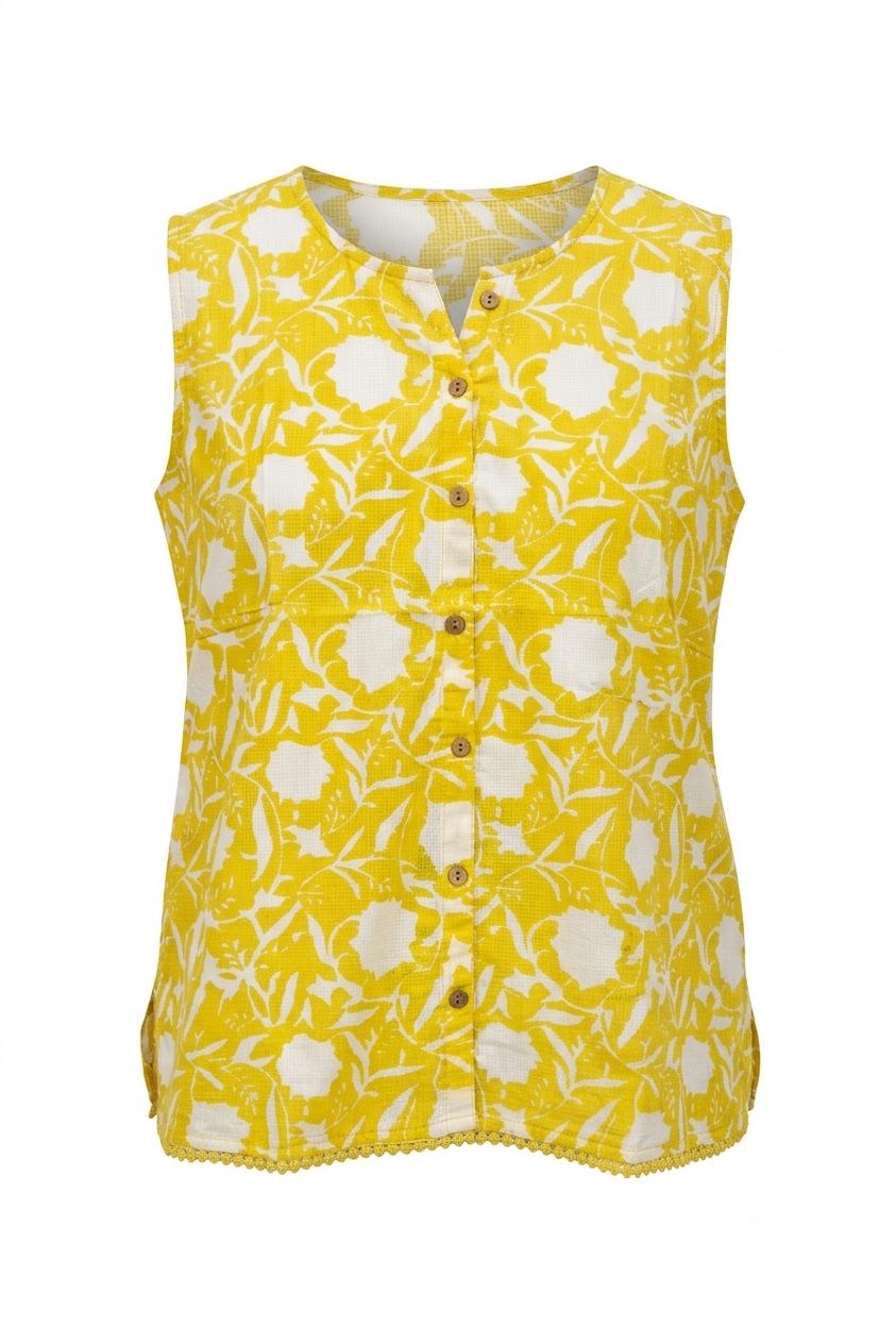 Printed Short Top In Cotton