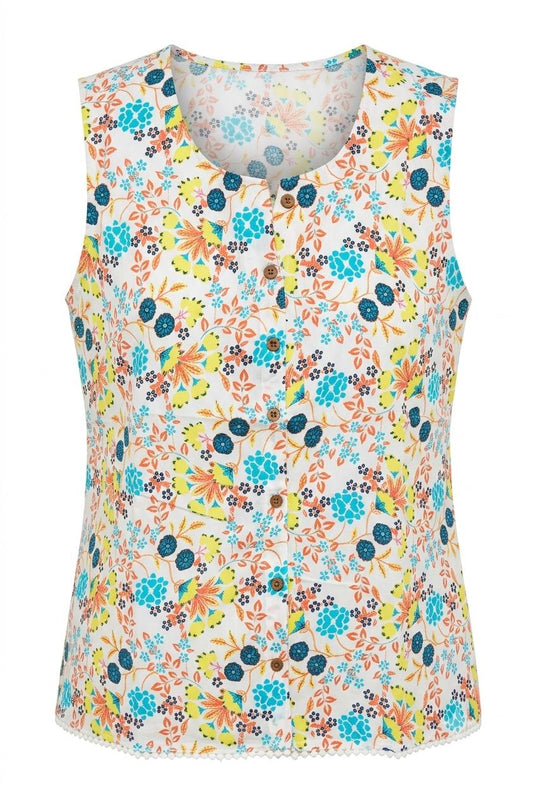 Printed Short Top In Cotton
