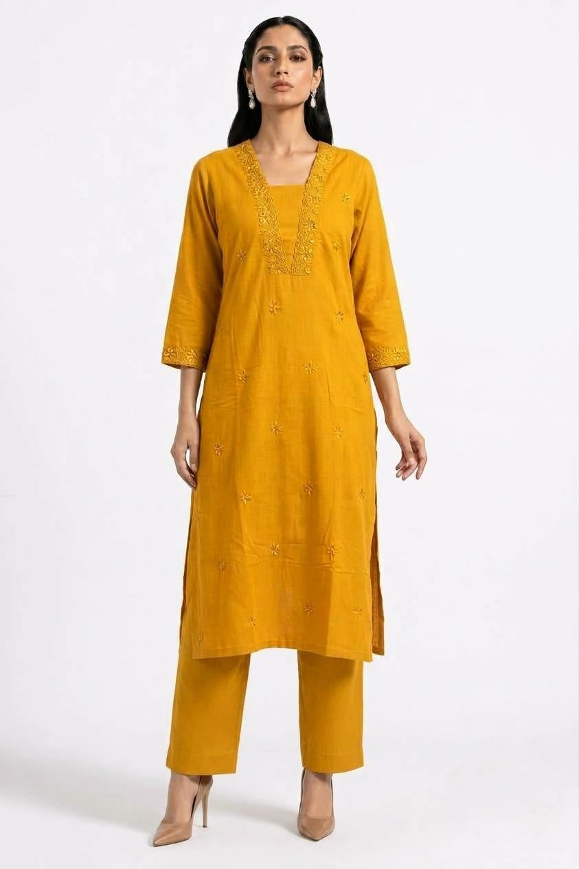 Pure Cotton Two Piece Set