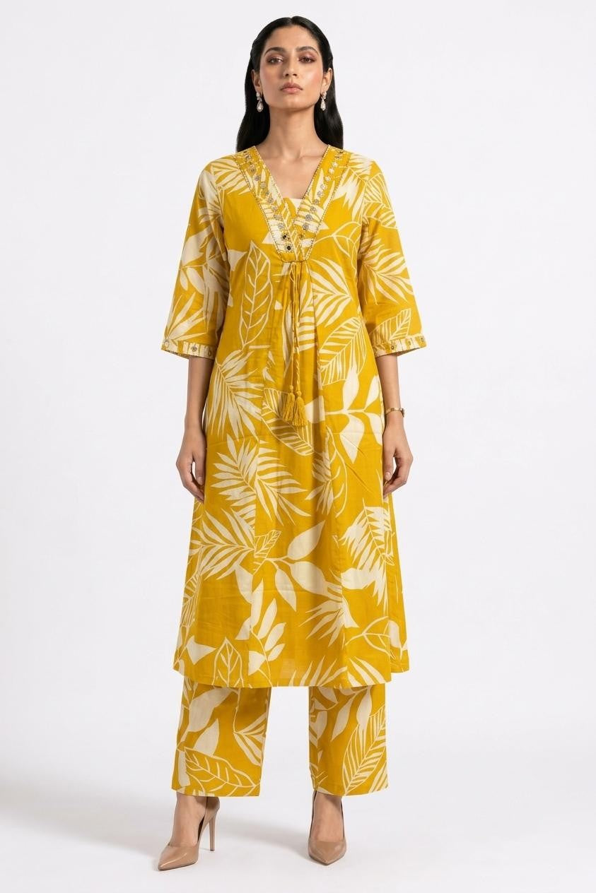 Pure Cotton Two Piece Set