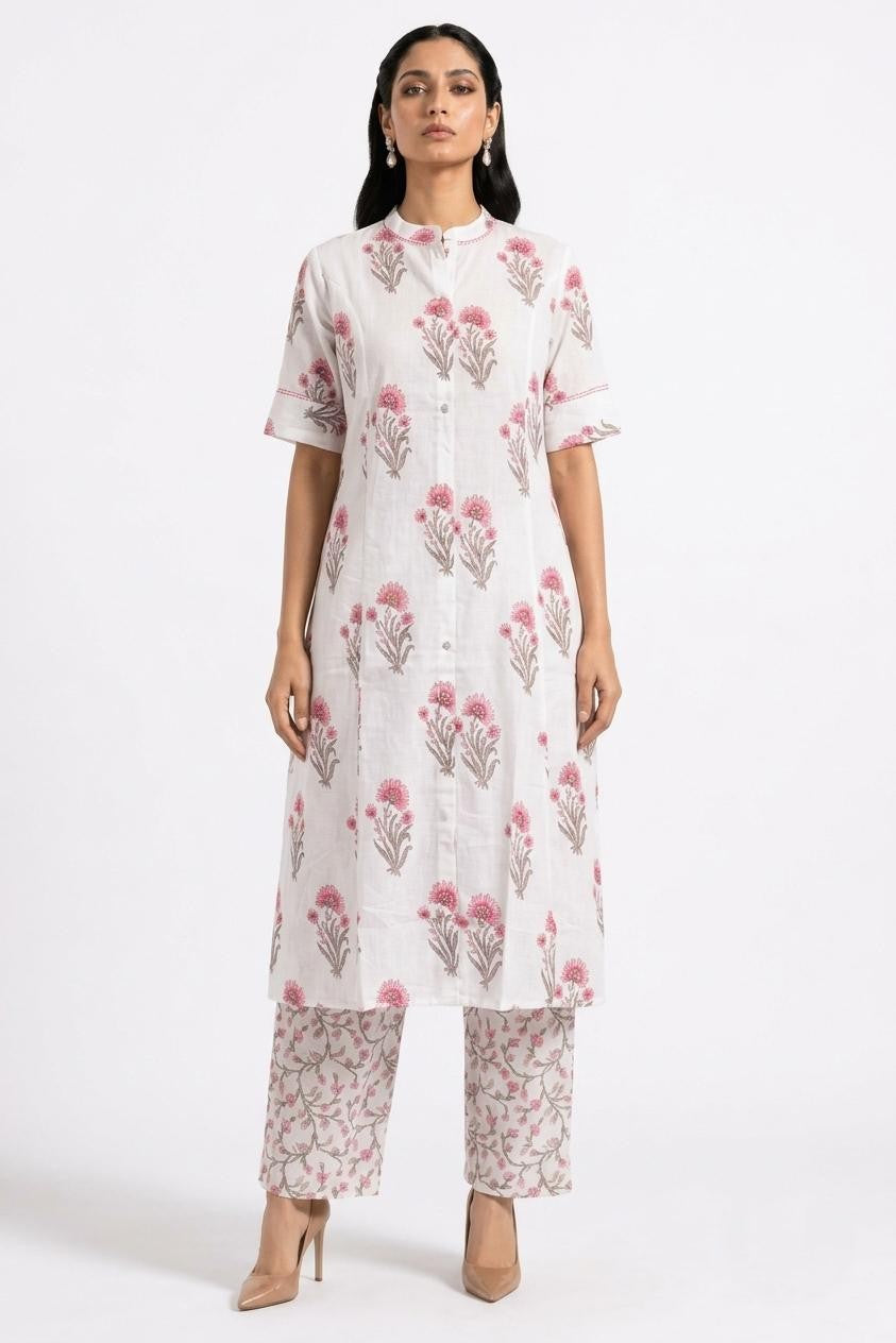 Pure Cotton Two Piece Set