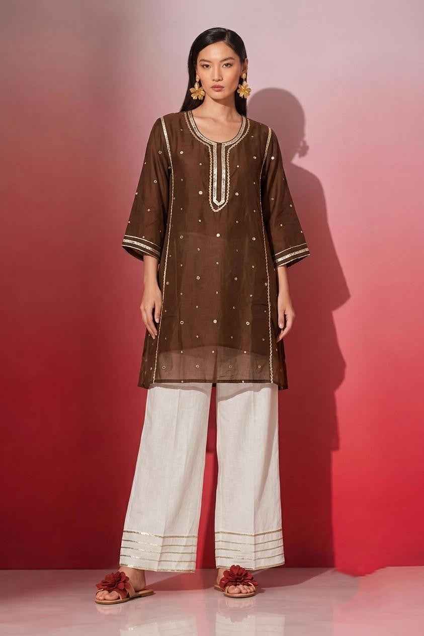 Pure Mul Cotton Co-Ord Set With Lining  COS182