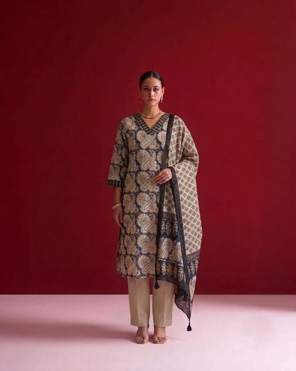 Pure Chanderi Printed Dupatta Set CHS052