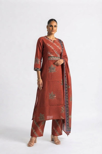 Pure Cotton Dupatta Set